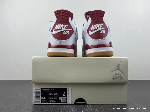 Official Maikesneakers Red 4 Pine DR5415-160 SB Retro Jordan 0422